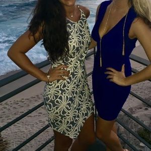 Blue & white flower dress